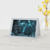 ライフ・パートナーの喪失悔やみや弔慰・チューリップ カード (黄色い花)