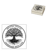 ライフ・ファミリー名の独自のラウンド・ツリーの作成 ラバースタンプ (押印)