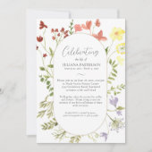 ライフ ワイルドフラワーズ 葬儀 フォト 招待状 (正面)