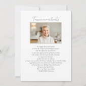 ライフ ワイルドフラワーズ 葬儀 フォト 招待状 (裏面)