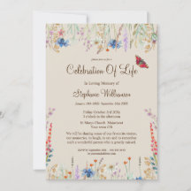 ライフ・ワイルドフラワー&バタフライお祝い