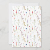 ライフ・ワイルドフラワー&バタフライお祝い 招待状 (裏面)