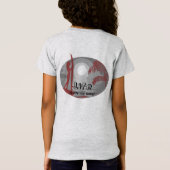 ライフ – 楽しむザ・ライド・サーファー・ガール Tシャツ (裏面)