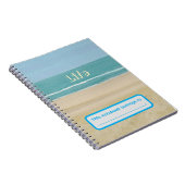 ライフ、海波ビーチ砂ノートブパーソナライズされたック ノートブック (右側)