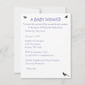 ライフ:私たち来の家に近いベビーシャワー招待状 招待状 (裏面)