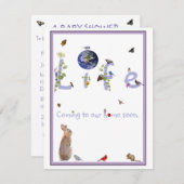 ライフ:私たち来の家に近いベビーシャワー招待状 招待状 (正面/裏面)