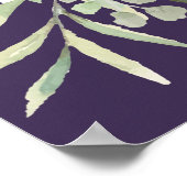 ライフ 紫グリーン フォト お祝い サイン (角)