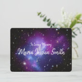 ライフ 紫銀河クラスター お祝い 招待状 (スタンド正面)