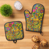 ライフ 鍋つかみ&鍋敷きセット (トップダウン)