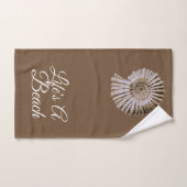 ライフAビーチスパイラルタンシーシェル バスタオルセット (ハンドタオル)