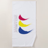 ライフa breeze_セーリングUSA_絵を描--The-Wind_Splashy ビーチタオル (正面)