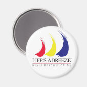ライフa Breeze_マイアミビーチ磁石 マグネット (正面/裏面)