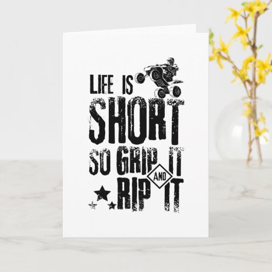 ライフAtvクワッド カード (黄色い花)