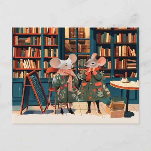 ライフinネズミタウン – ブックラバーズチットチャット ポストカード (正面)