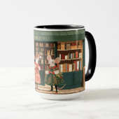 ライフinネズミタウン – ブックラバーズチットチャット マグカップ (正面右)