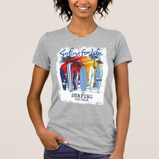ライフTシャツ用サーフィン Tシャツ (正面)