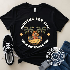 ライフTシャツ用ブラック&イエローサーフィン Tシャツ