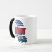 ライフVANtasticレッドクリームブルー版 モーフィングマグカップ (正面左)