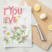 ライブあなた信じ引用文紫優美フローラ キッチンタオル (四つ折り)