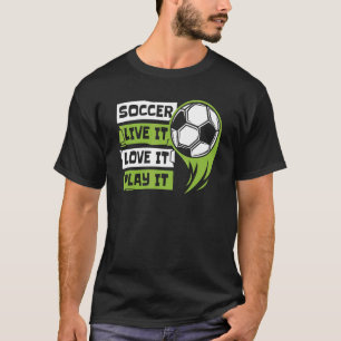 ライブそれを愛遊してゴールキーパーFutbolフスボール Tシャツ