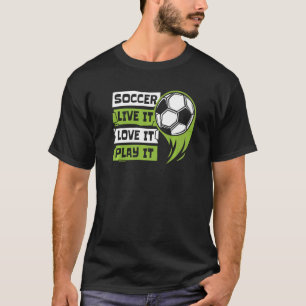 ライブそれを愛遊してゴールキーパーFutbolフスボール Tシャツ