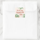 ライブとライフインスパイアテラコッタ多肉食 スクエアシール (バッグ)