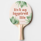 ライブとライフインスパイアテラコッタ多肉食 卓球ラケット (裏面)