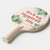 ライブとライフインスパイアテラコッタ多肉食 卓球ラケット (正面アングル)