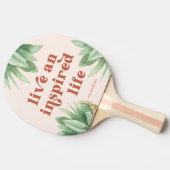 ライブとライフインスパイアテラコッタ多肉食 卓球ラケット (横)