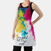 ライブとレット染料-渦巻き色 エプロン (インサイチュ)