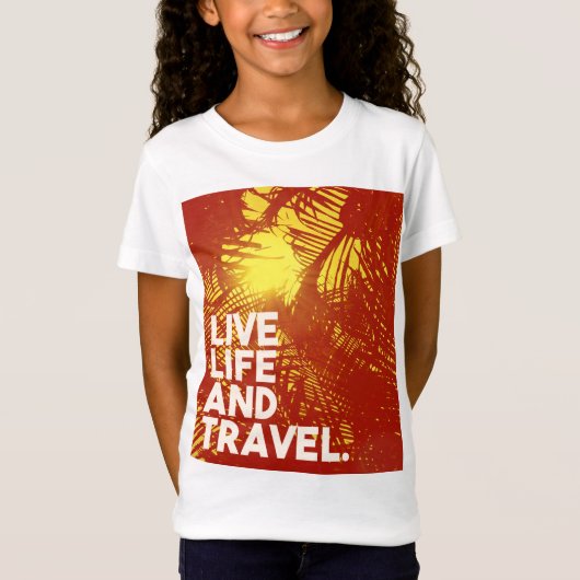 ライブと旅行 Tシャツ (正面)