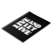 ライブとLet Live 12ステップリカバリスローガン引用文 ノートブック (左側)