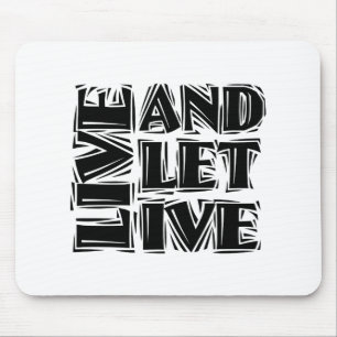 ライブとLet Live 12ステップリカバリスローガン引用文 マウスパッド
