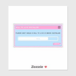 ライブインストーラのステッポップ・アートのカーの意志 シール