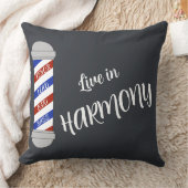 ライブインバーバーバーショップ調和装飾用クッション クッション (ブランケット)