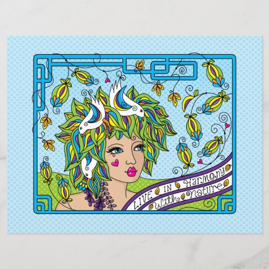 ライブイン調和_フラット紙シート11"x8.5" (正面)