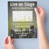ライブオンステージシティミュージックフライヤー チラシ (手)
