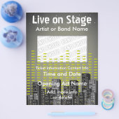 ライブオンステージシティミュージックフライヤー チラシ (シングル)