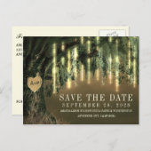 ライブオークスペインのの木の苔は日付カードを保存 案内ポストカード (正面/裏面)