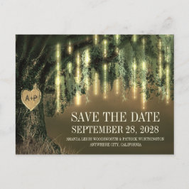 ライブオークスペインのの木の苔は日付カードを保存 案内ポストカード