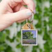 ライブオーク&テキサス州ペイントブラシ、テキサス州 キーホルダー (手)