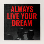 ライブザドリームボディビルトレーニングフィットネス ジグソーパズル (縦)