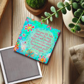 ライブザライフ引用文アクアかわいらしフローラトレンディー マグネット