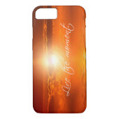 ライブザ引用文感動的海サンセット Case-Mate iPhoneケース (裏面)