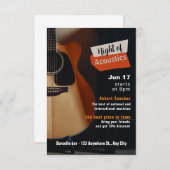 ライブショーイベント招待状 エンクロージャーカード (正面/裏面)