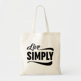 ライブシンプルタイポグラフィ トートバッグ