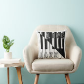 ライブジャズ書道幻影ロゴレタリング クッション (椅子)