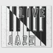 ライブジャズ書道幻影ロゴレタリング ラッピングペーパー (フラット)