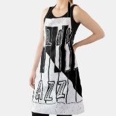 ライブジャズ書道錯覚ロゴレタリング エプロン (インサイチュ)