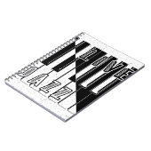 ライブジャズ書道錯覚ロゴレタリング ノートブック (左側)